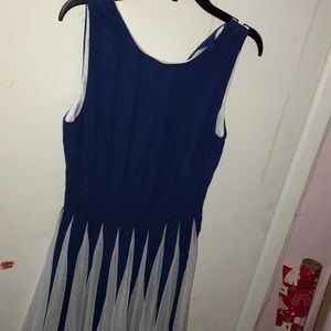 Blue Formal Mini Dress